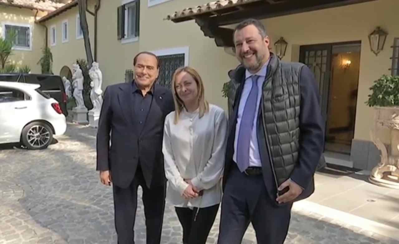 Berlusconi, Meloni, Salvini