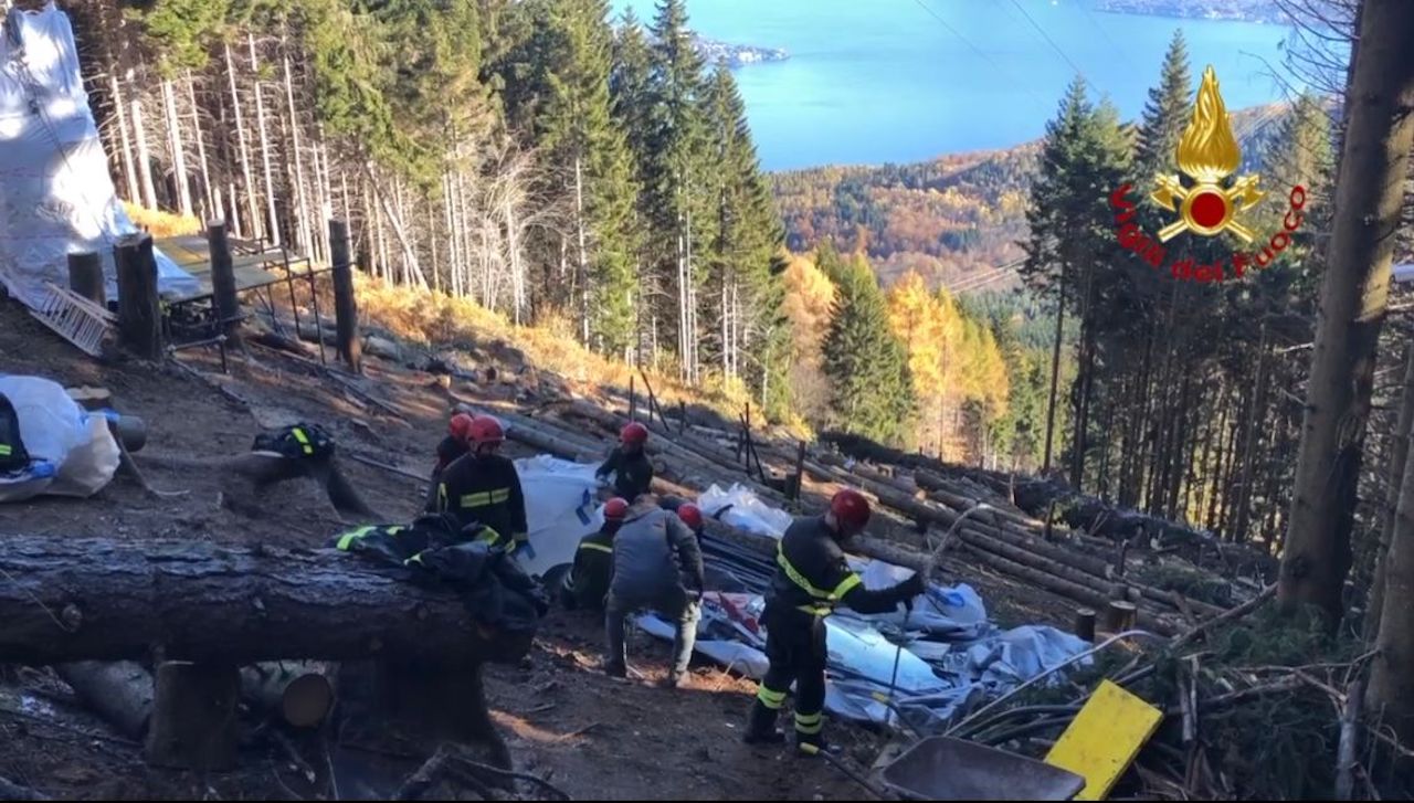 Operazioni di recupero cabina Mottarone Free.it 1280