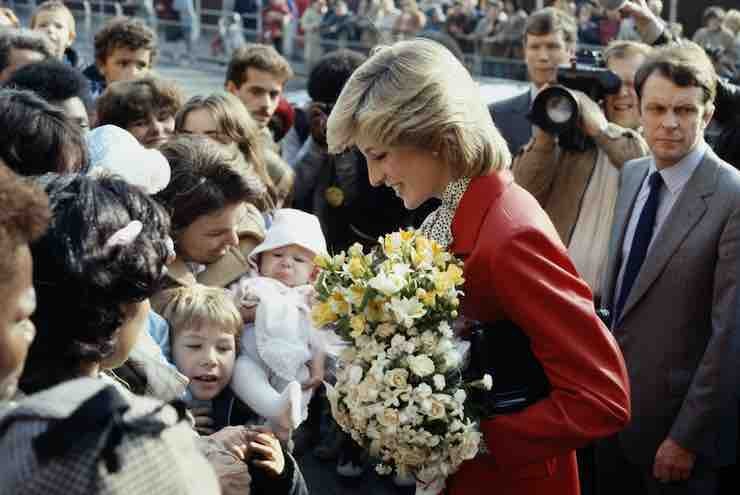Diana con il cappotto tartan (Getty Images)