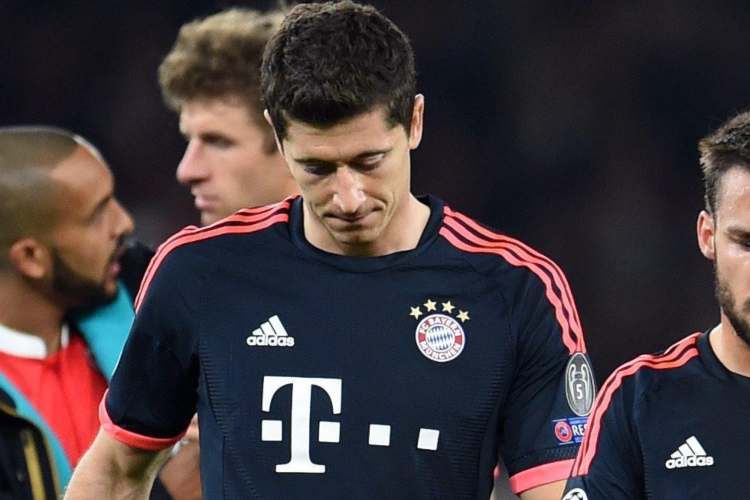 Lewandowski triste