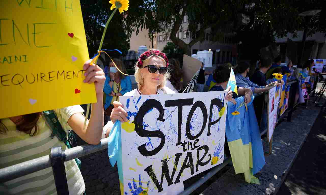manifestazione contro guerra ucraina