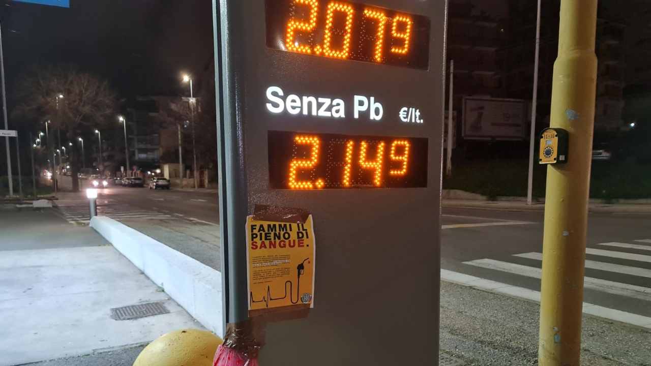 L'attuale costo della benzina