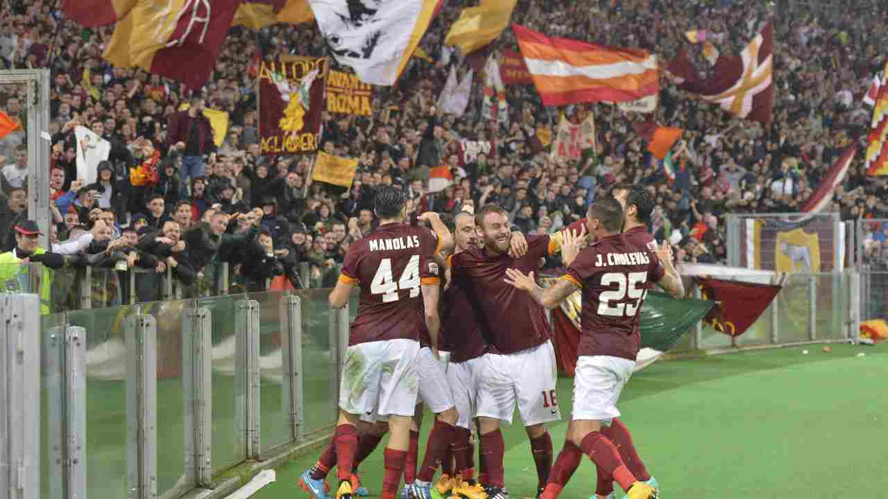 Lo stadio Olimpico durante Roma Inter