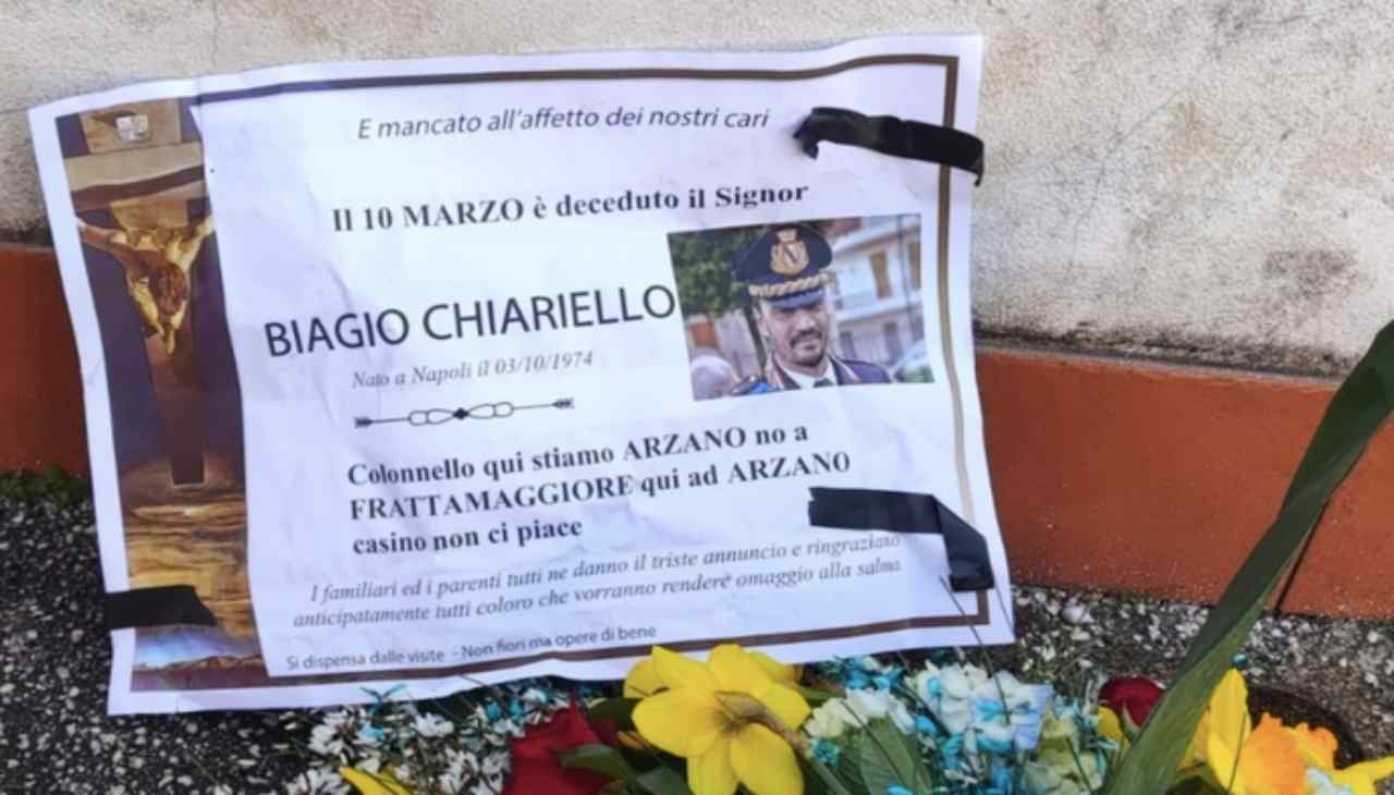 Napoli annuncio funebre
