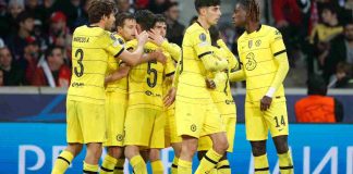 Il festeggiamento della rete di Pulisic contro il Lille