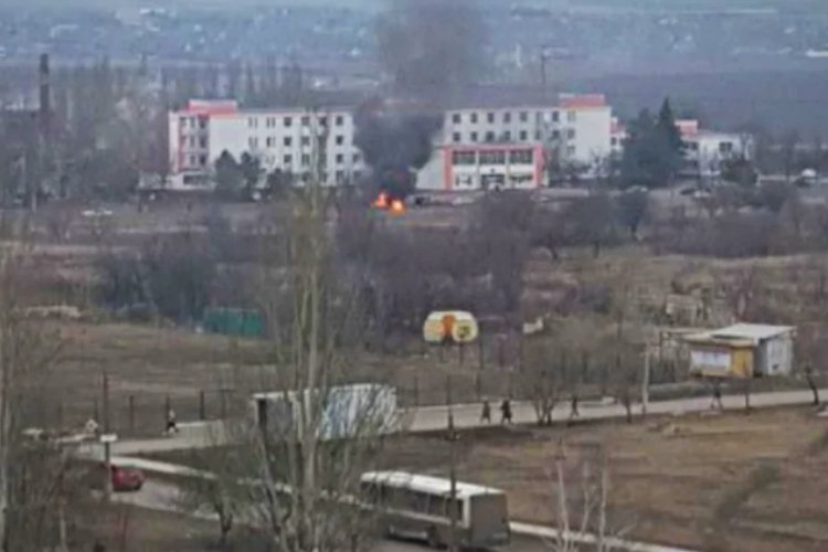 Un ospedale colpito da un missile russo