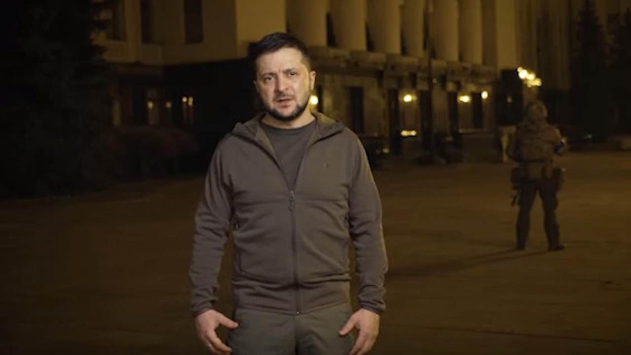 Un video messaggio di Zelensky