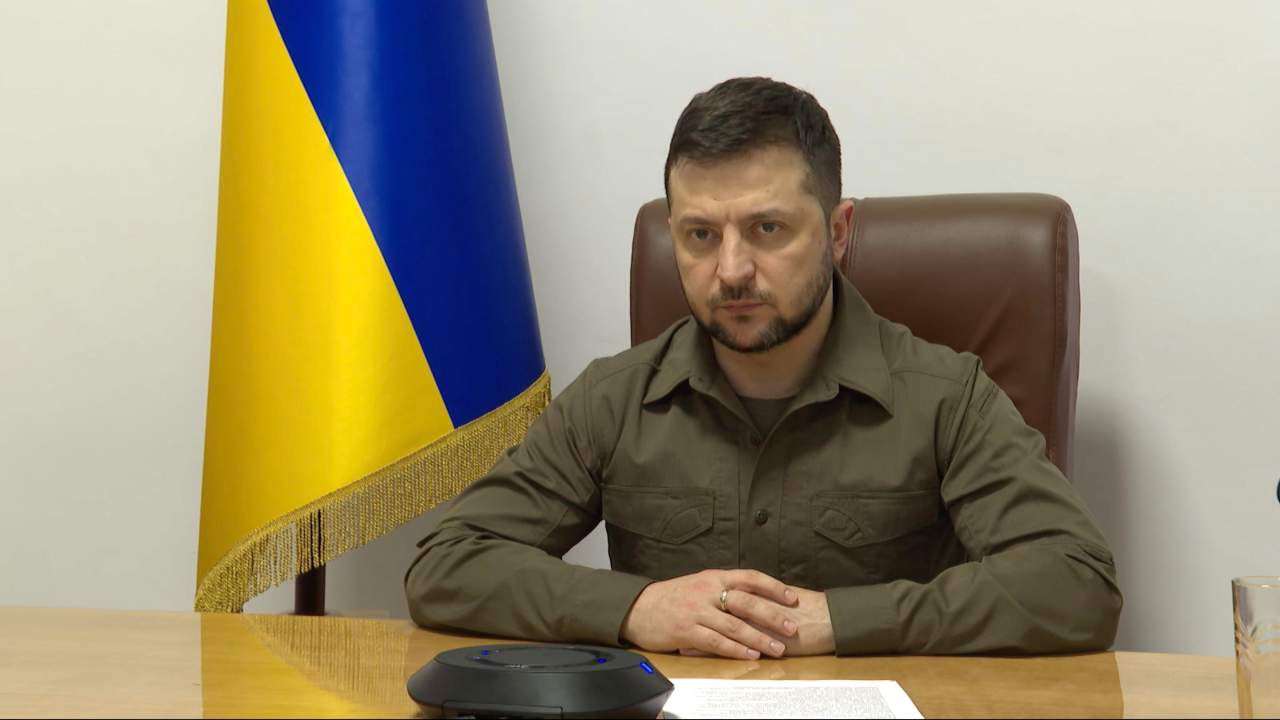 Zelensky in videoconferenza