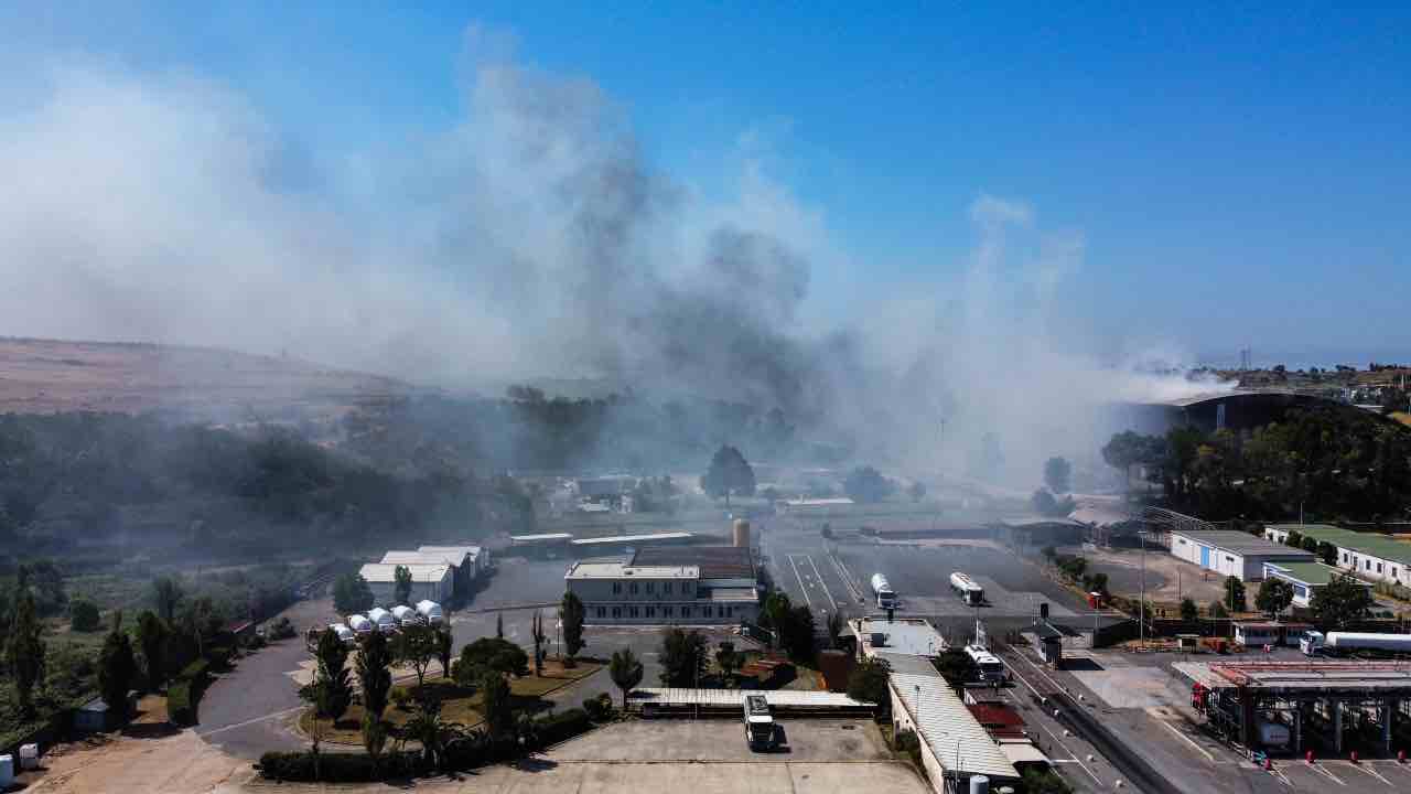 Malagrotta incendio Roma 