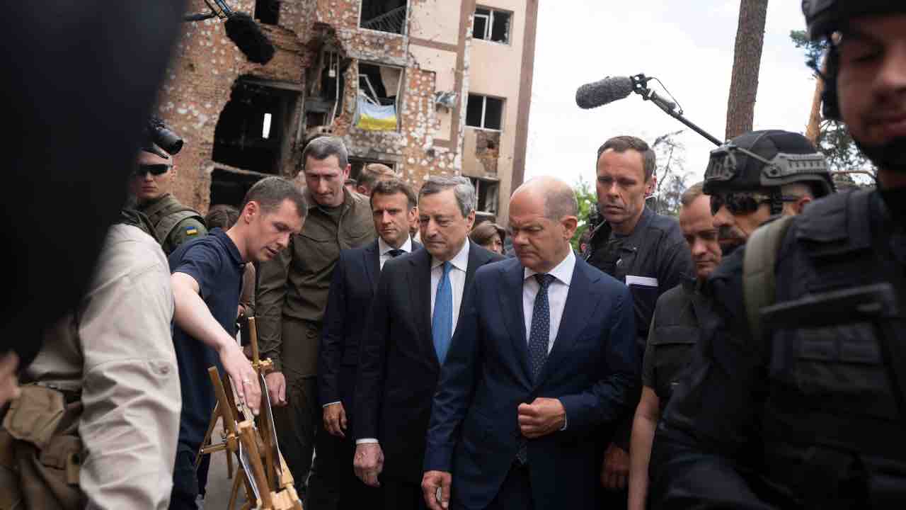 Guerra Ucraina Draghi Macron e Scholz