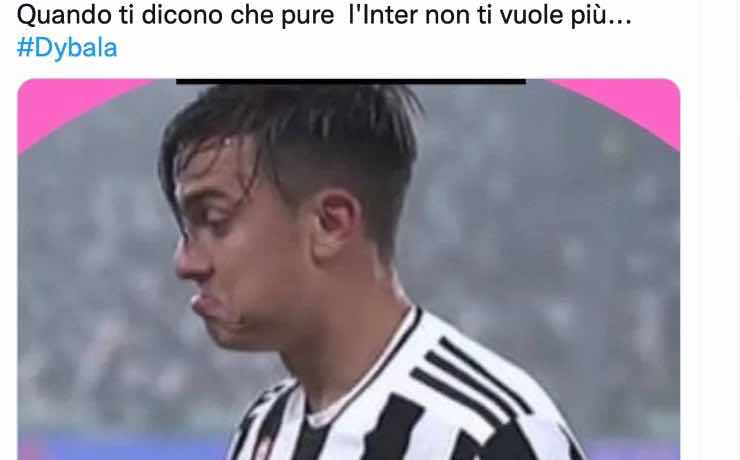 Dybala Juventus problemi Inter 