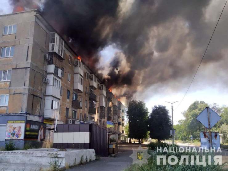 attacco russo Donetsk