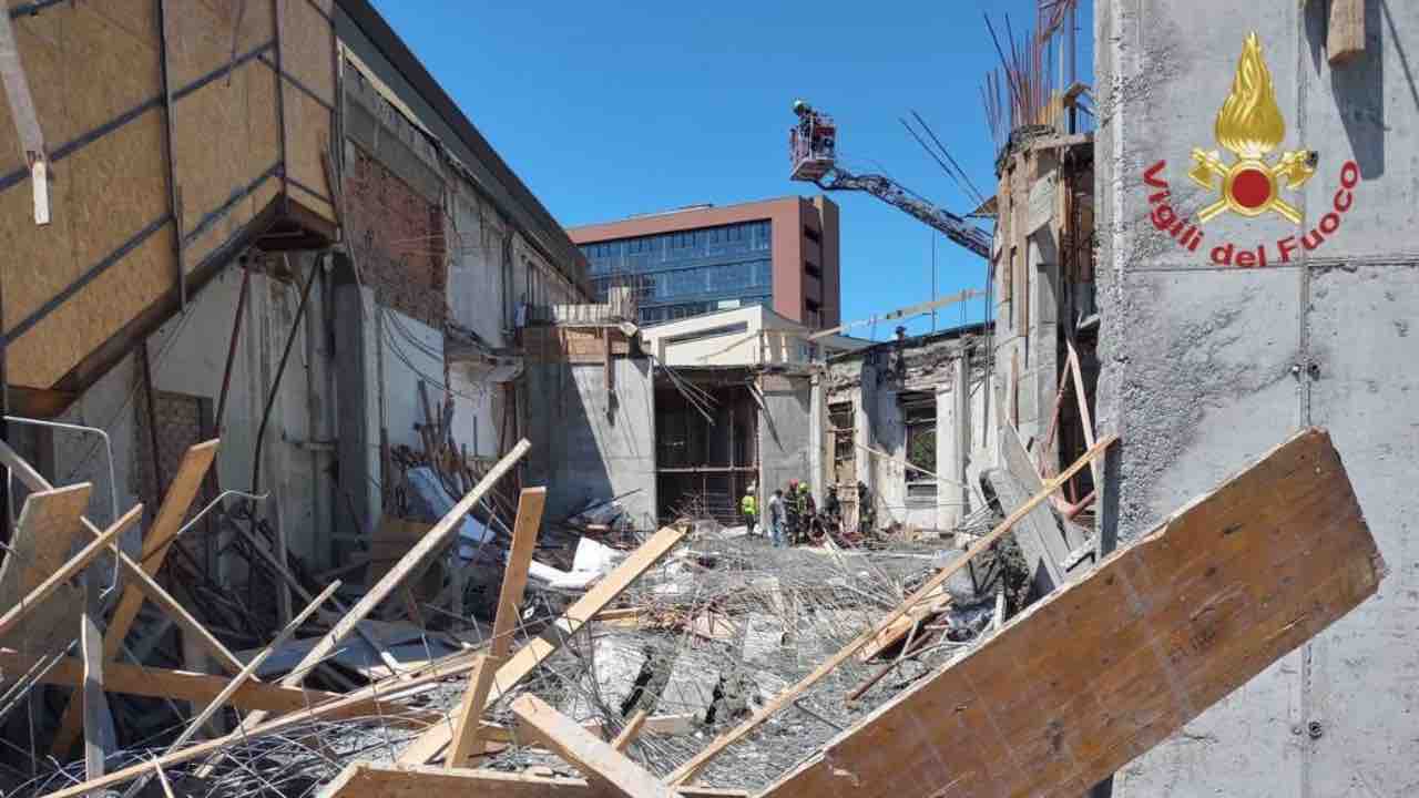 Incidente sul lavoro crolla palazzina a Milano