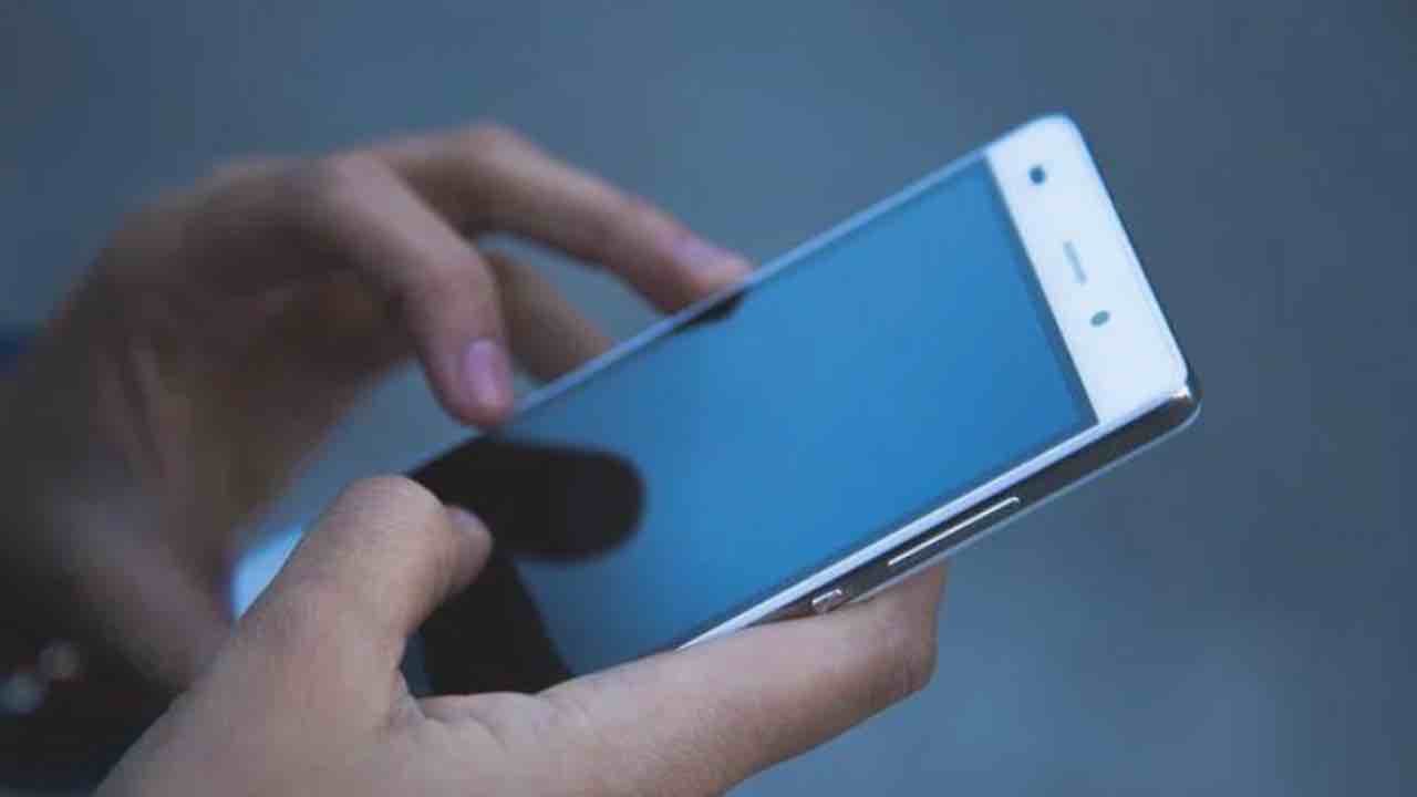 Luce blu smartphone