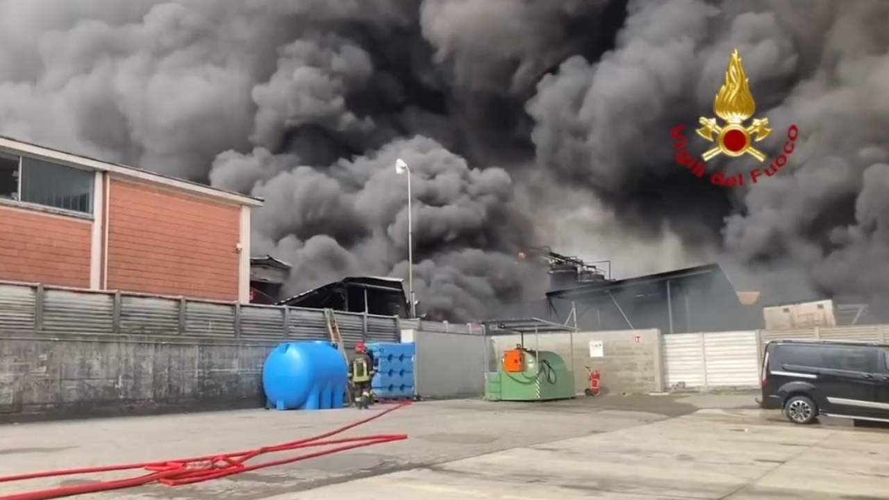 Incendio San Giuliano Milanese