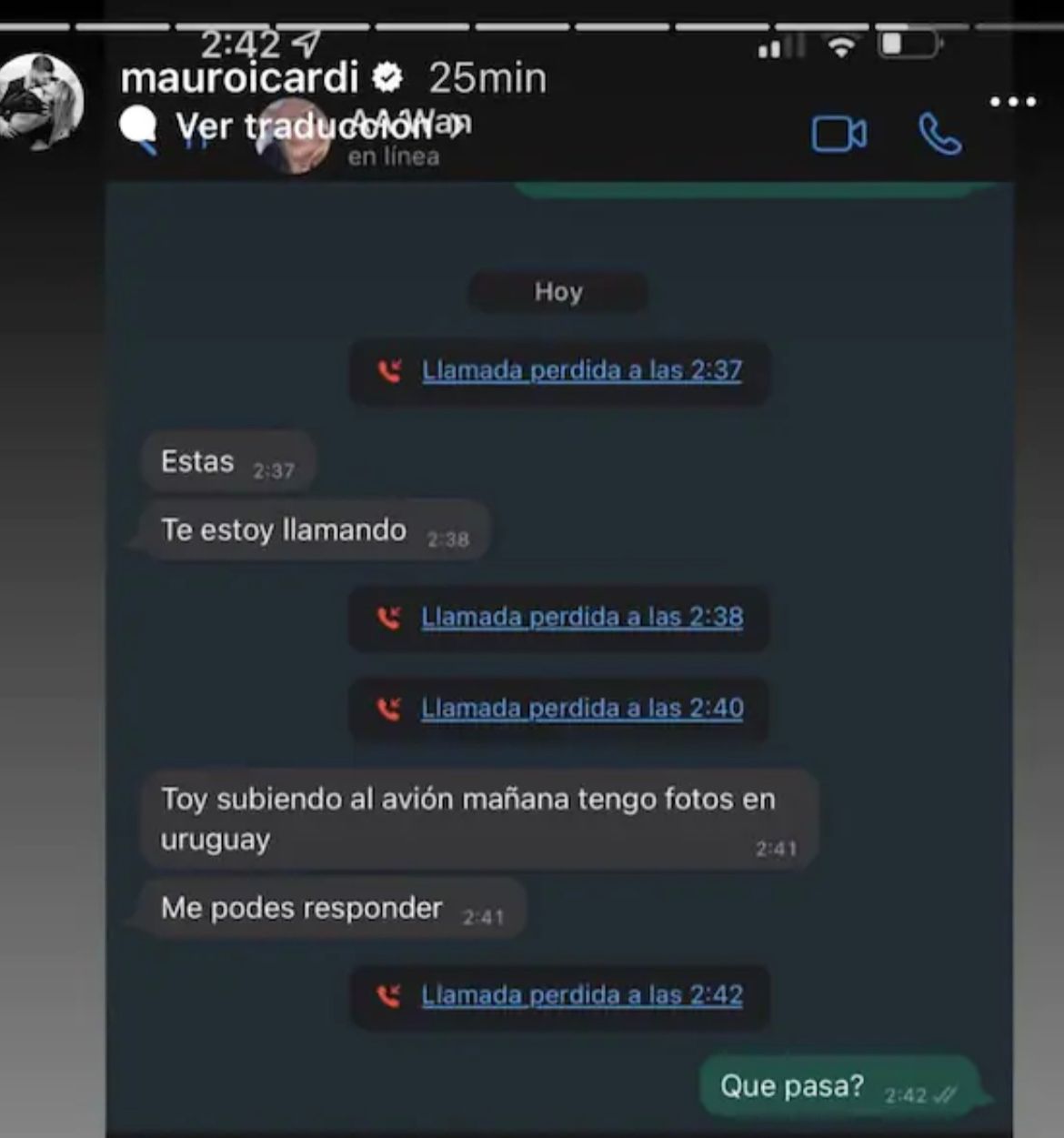 Chat Icardi Nara