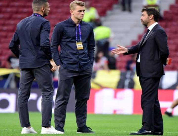 De Ligt con Andrea Agnelli