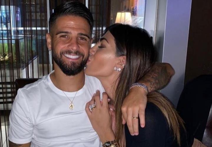 Lorenzo Insigne e la moglie Jenny