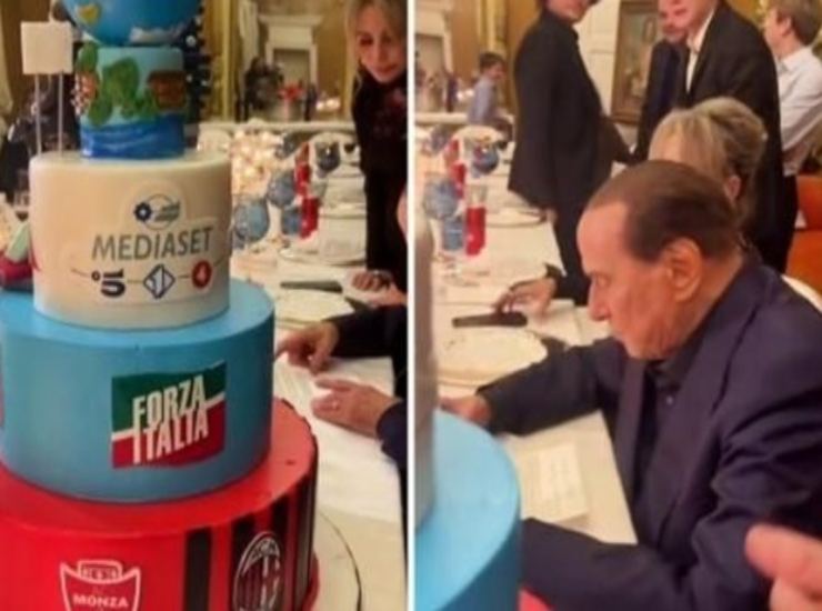 Torta 4 piani per S Berlusconi