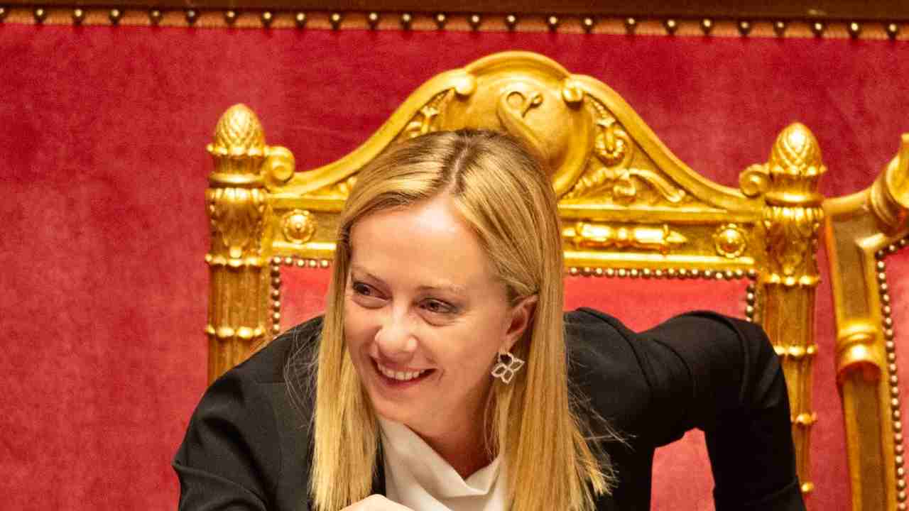 Il presidente del Consiglio Giorgia Meloni