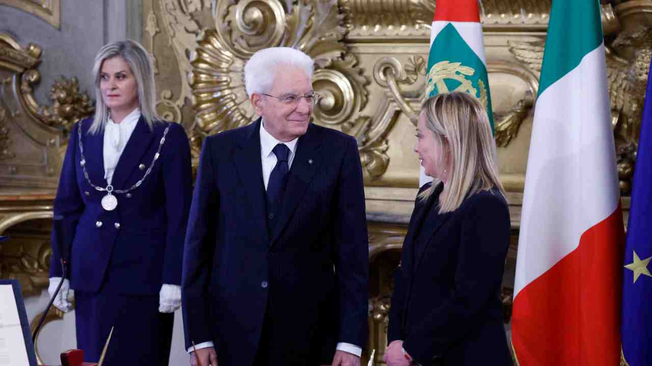 Sergio Mattarella e Giorgia Meloni