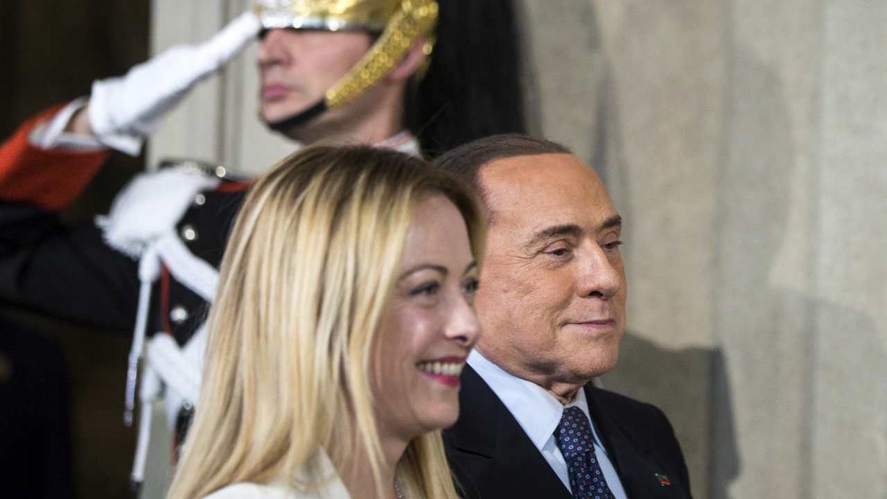 Giorgia Meloni e Silvio Berlusconi