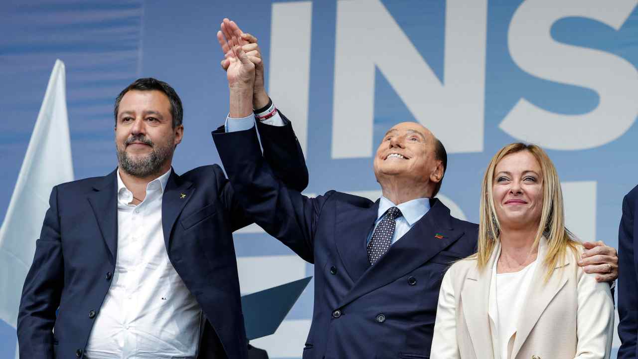 Meloni, Berlusconi, Salvini
