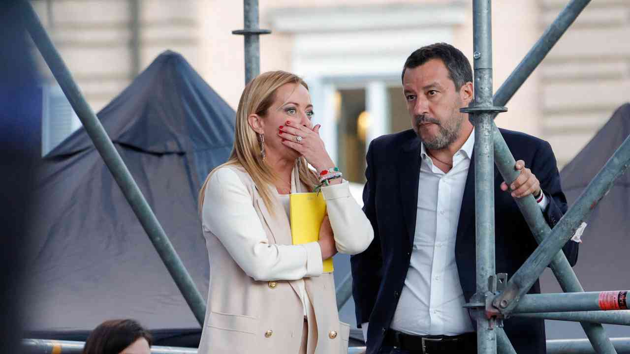 Giorgia Meloni e Matteo Salvini