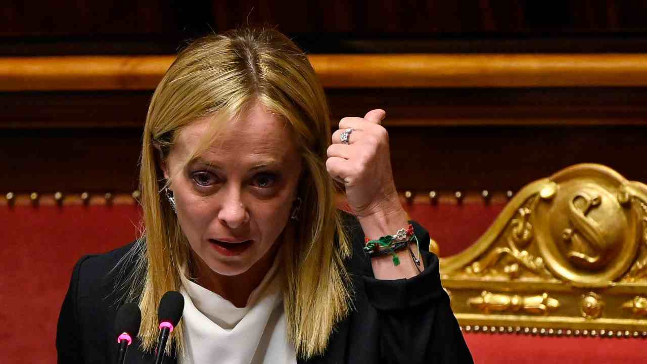 Giorgia Meloni al Senato