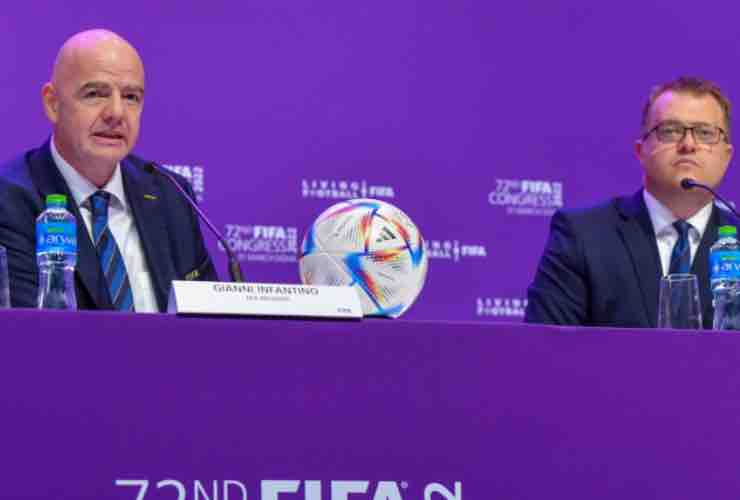 Infantino Swanson Mondiali Qatar 