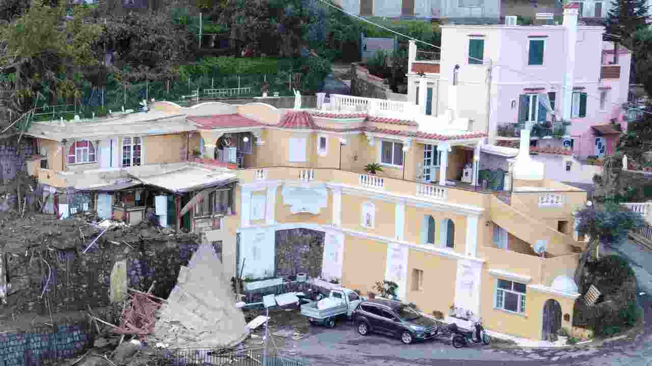 Frana Ischia, come procederanno i soccorsi. Foto Ansa