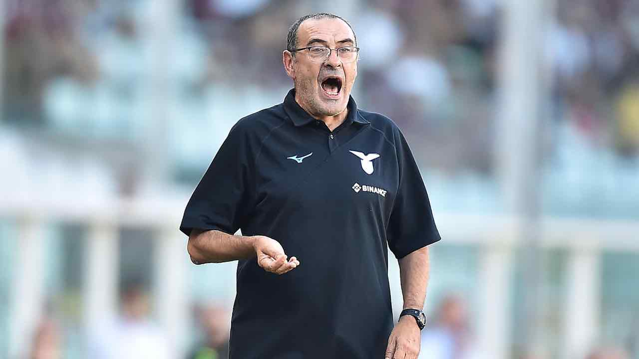 Sarri Lazio gaffe social Salisburgo