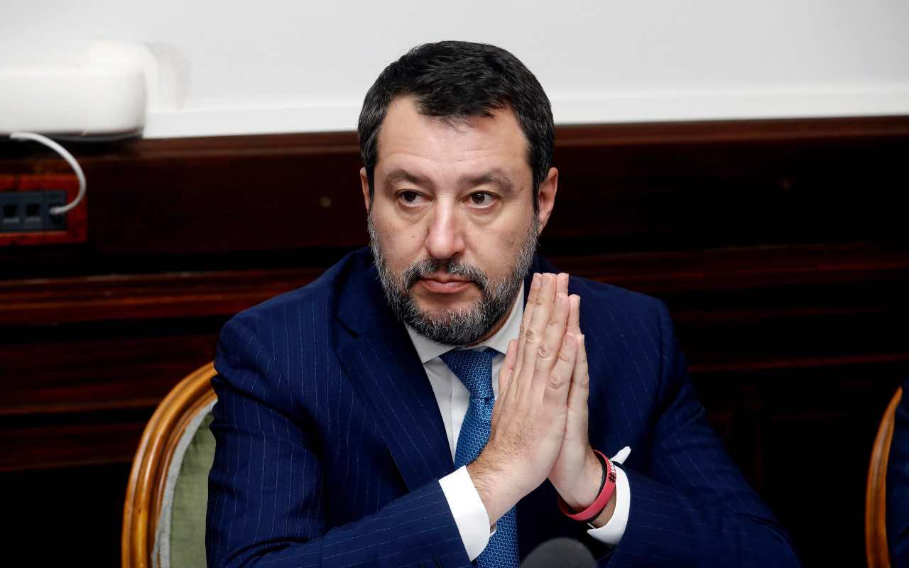 Matteo Salvini aggressione figlio