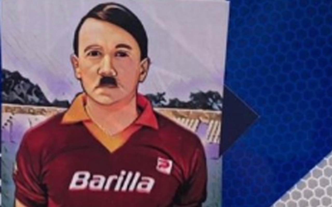 Adesivo Adolf Hitler maglia Roma