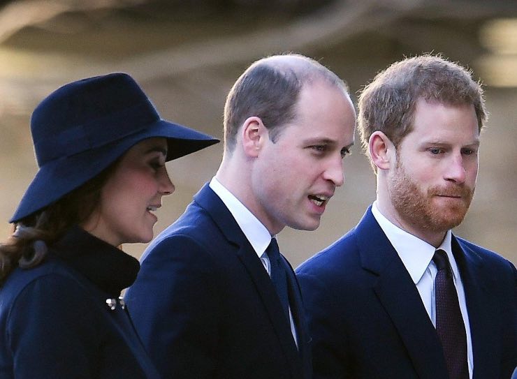 Catherine Middleton insieme al marito William e a suo fratello William
