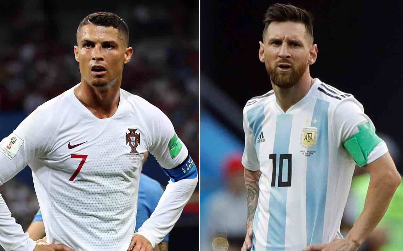 Cristiano Ronaldo Lionel Messi amichevole