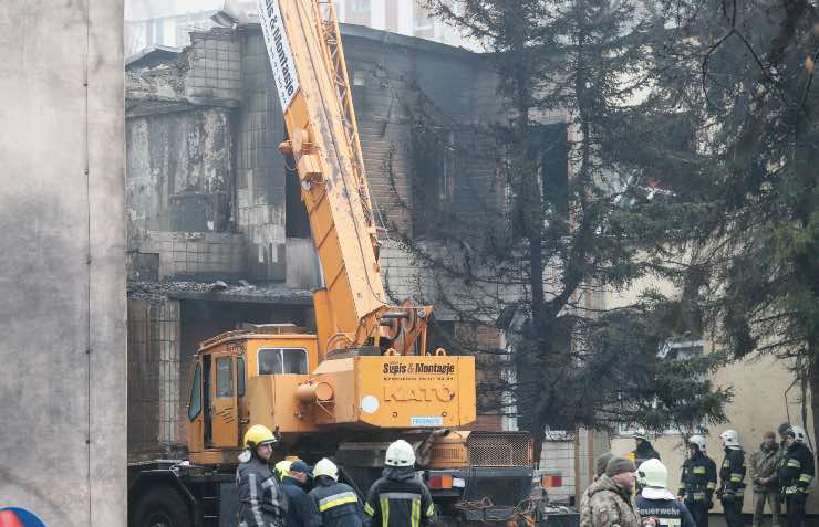 Elicottero esplosione Kiev disastro morti
