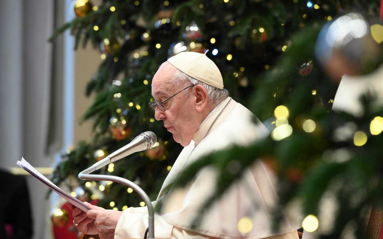 Papa Francesco incontra padre georg