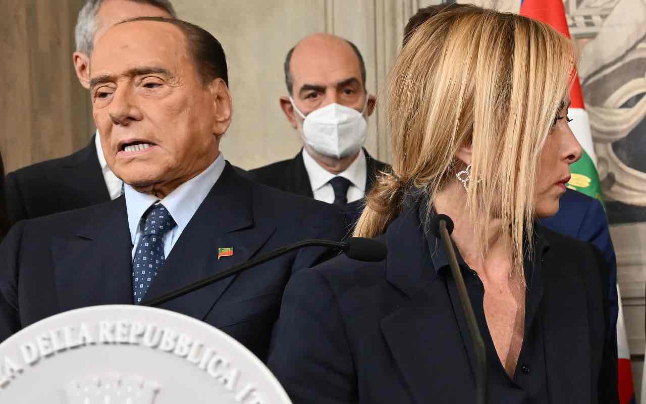 Berlusconi Giorgia Meloni