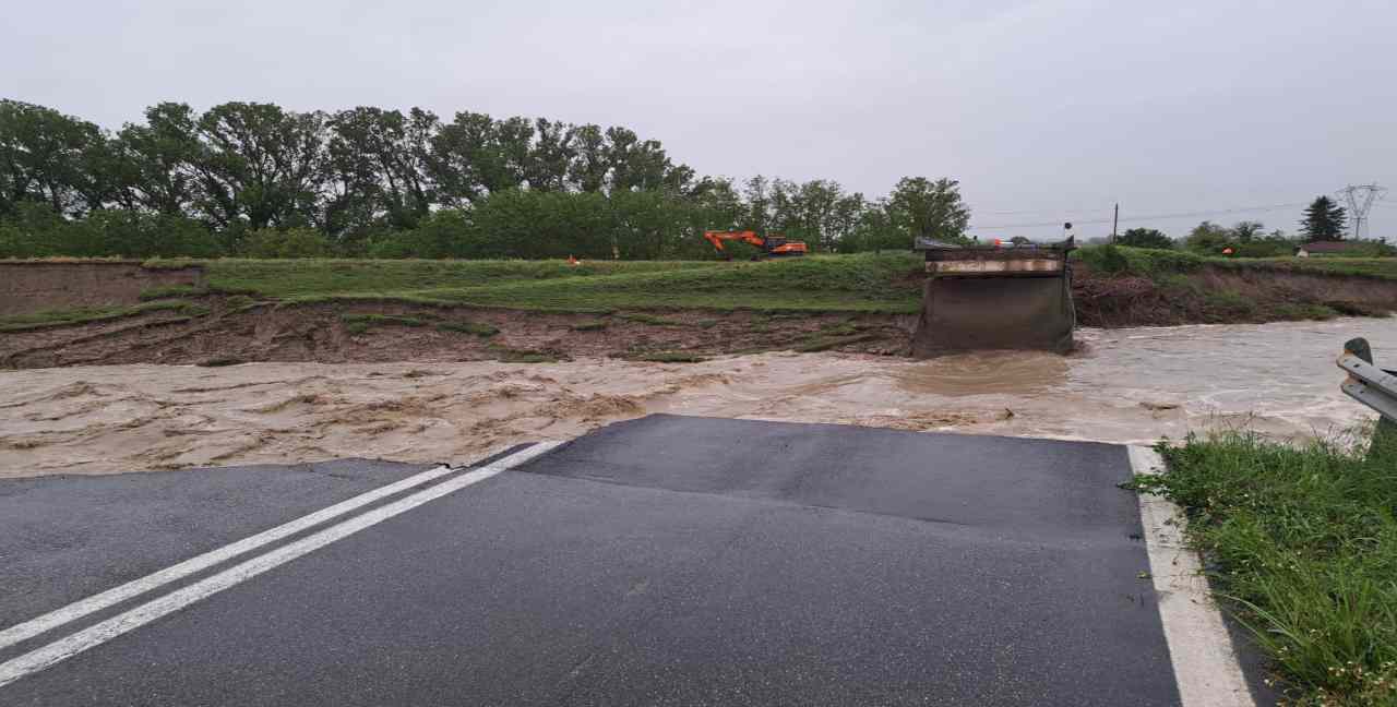 Ponte la Motta crollato