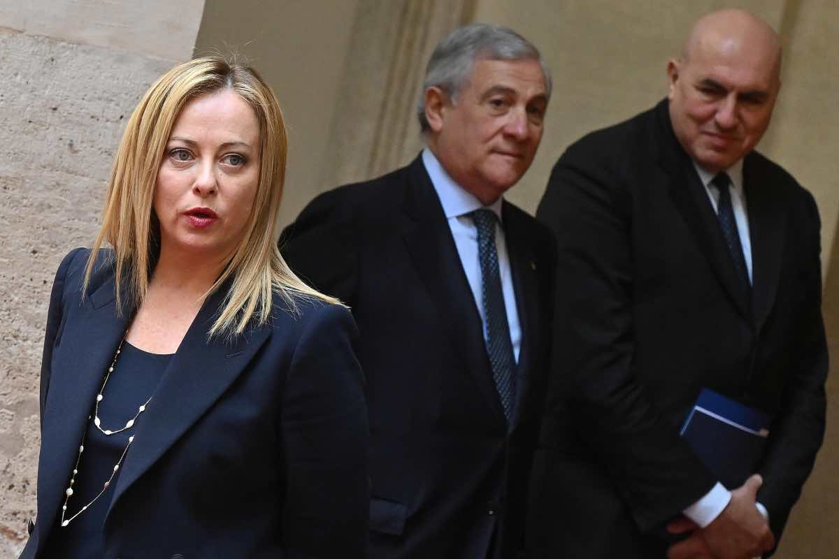 Meloni, Tajani e Crosetto