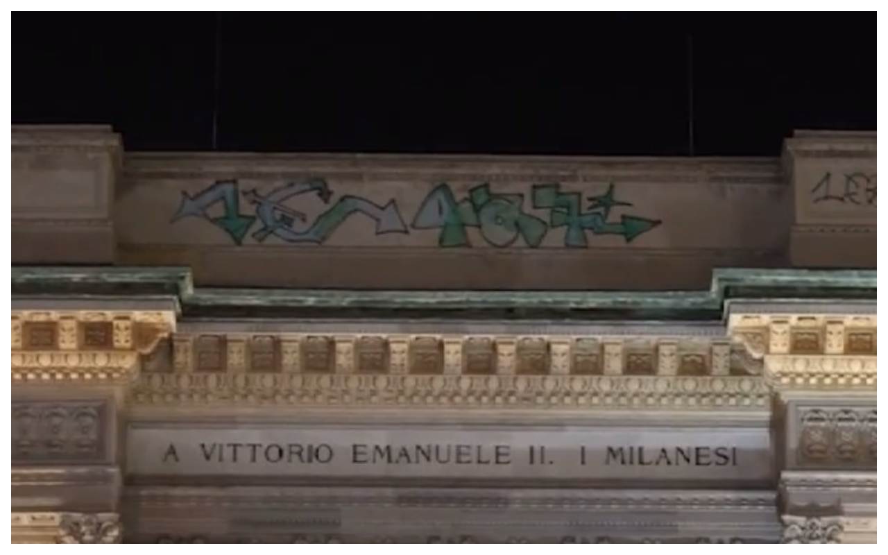 Milano vandali