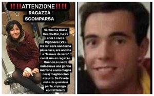 giulia cecchettin scomparsa con l'ex fidanzato