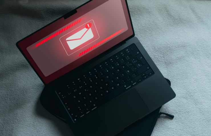 mail su pc, segnale rosso