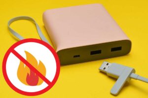 Power bank, simbolo incendio