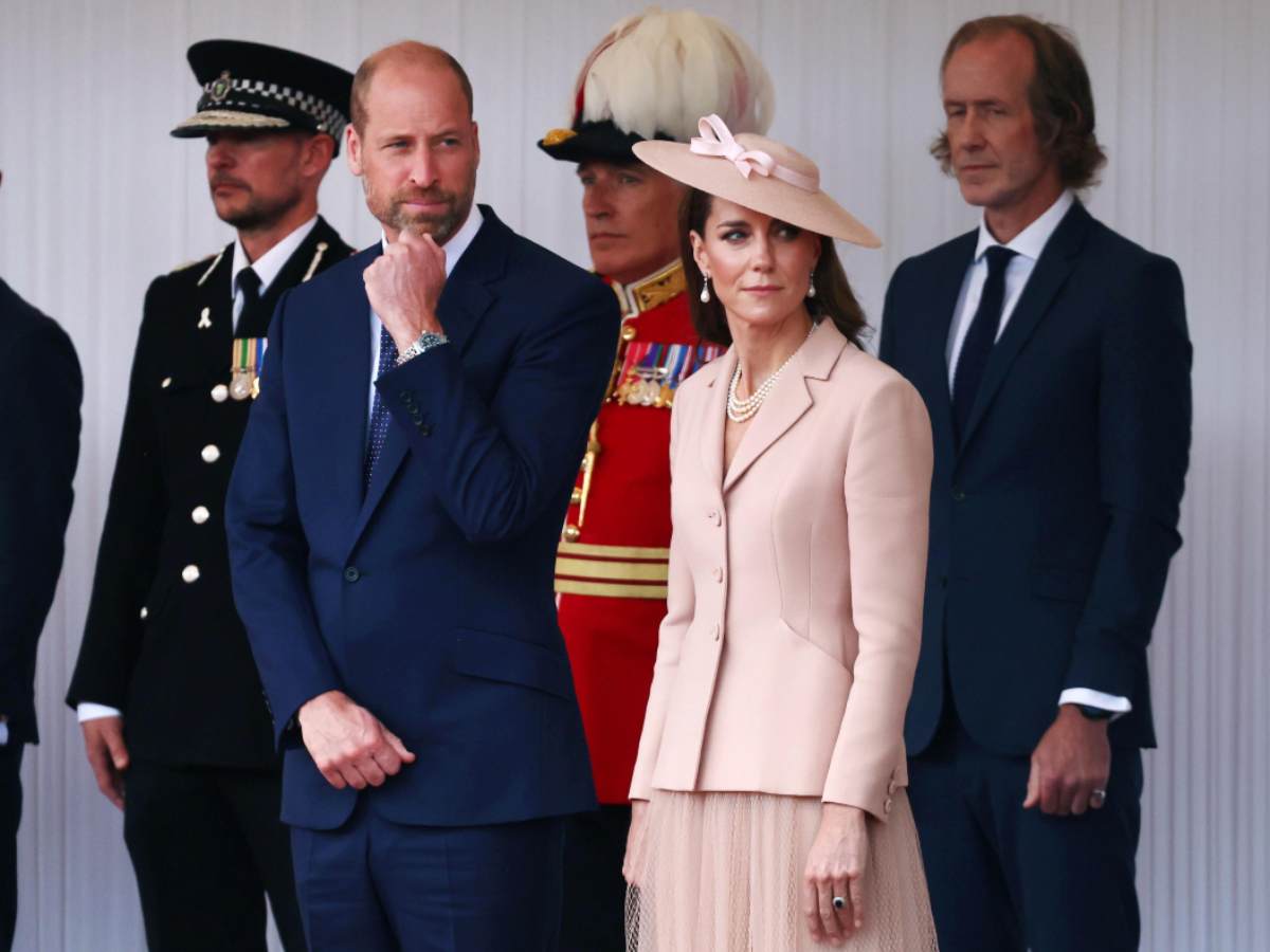 William e Kate durante un evento