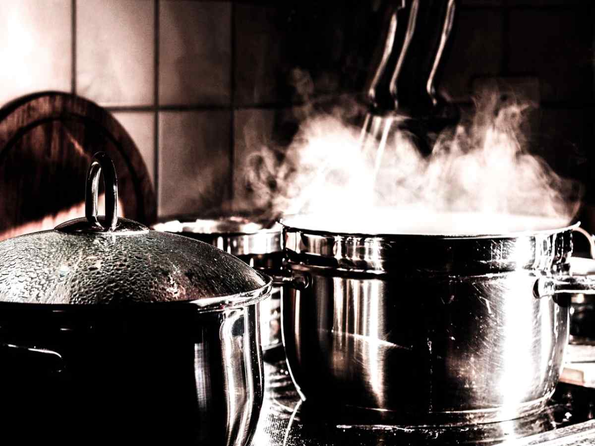 pentole utilizzate in cucina