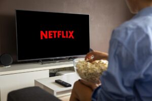 Netflix con popcorn