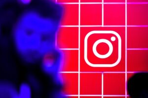 Logo Instagram in primo piano