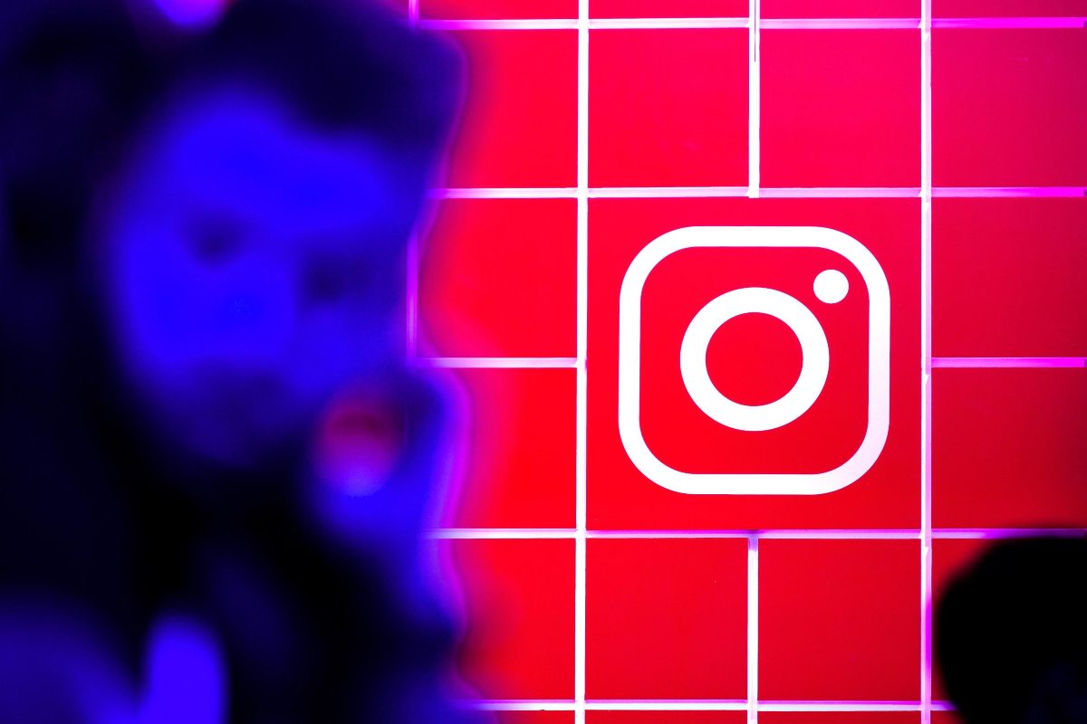 Logo Instagram in primo piano